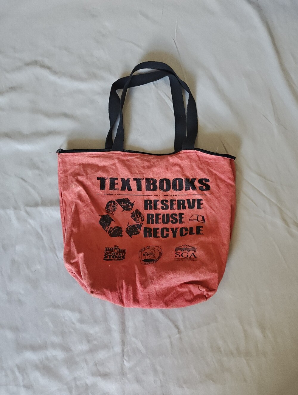 Vintage Canvas Textbook Tote